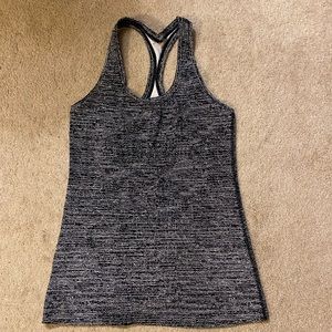 Lululemon Racerback Tank Black and White Size 2